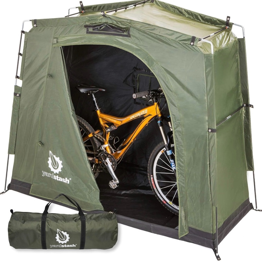 YARDSTASH Bike Storage Shed - Portable Outdoor Storage